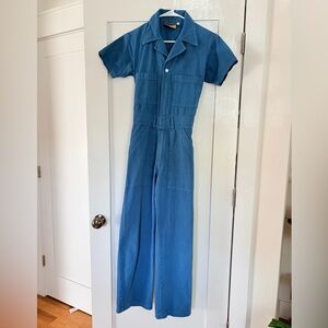 Big Bud Press Short Sleeve Jumpsuit in Lagoon | XS